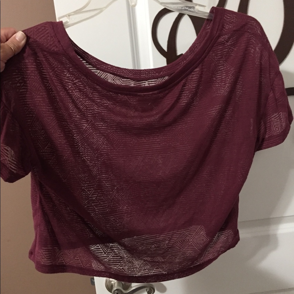 Wine crop top by missimo Kp